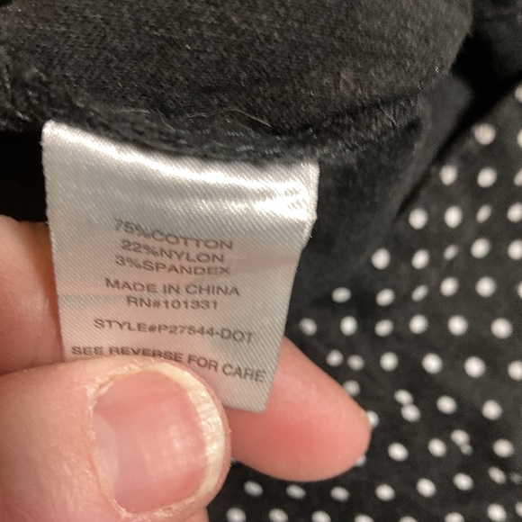 Charlotte russe black with white dots shorts - Picture 4 of 4